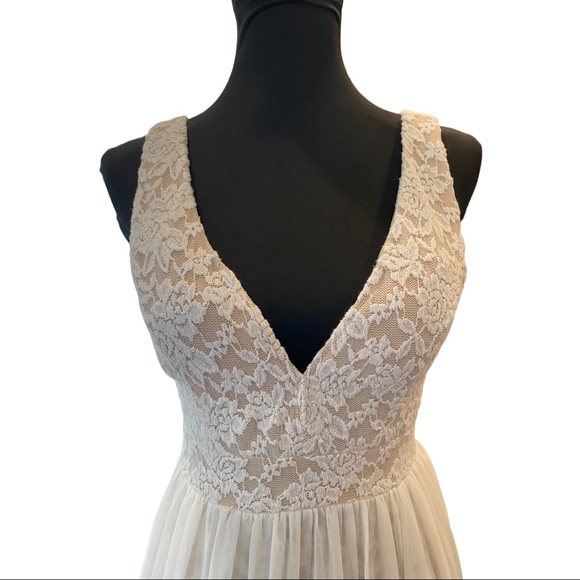 Lulu’s Make Way for Wonderful Off White Lace Maxi Dress - Picture 7 of 16